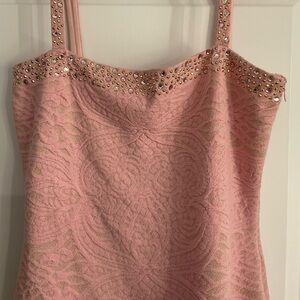 St. John, Size 4, Stunning Dress with gorgeous rhinestones.
